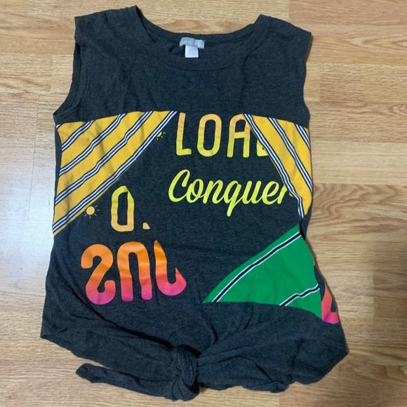 Preloved T-shirt, tie bottom - Picture 1 of 1